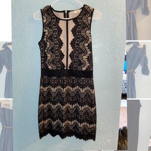 Black lace dress